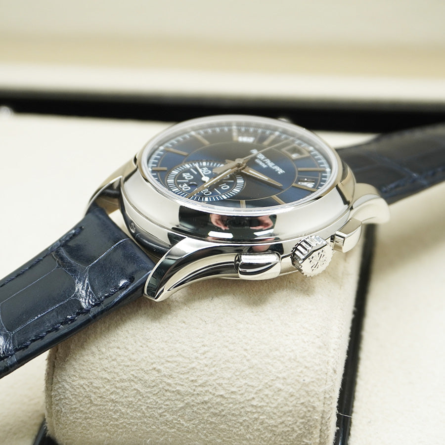 Patek Philippe Annual Calendar Chronograph Complication 42mm 5905P Blue Dial Pre-Owned