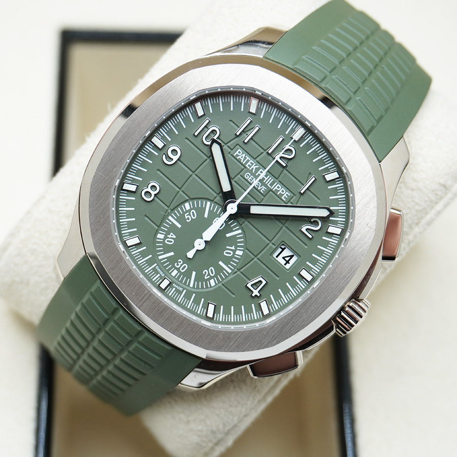 Patek Philippe Aquanaut Chronograph 42mm 5968G-010 Green Dial