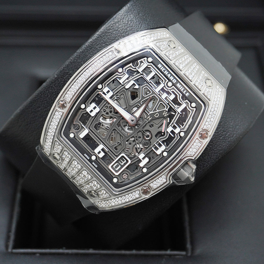 Richard Mille RM67-01 Medium Set Factory Diamonds 40mm Openworked Dial