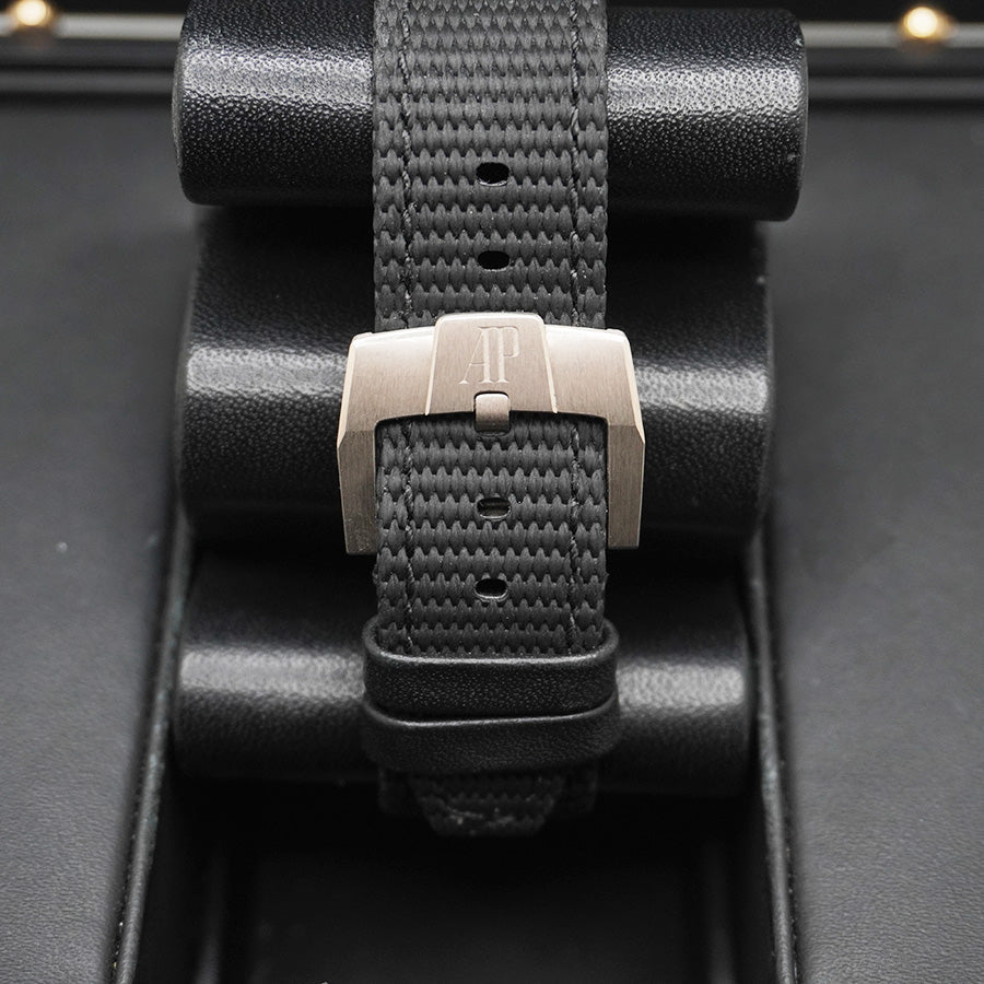Audemars Piguet Code 11.59 Smoked Black Dial Rose/White Gold Case On a Kevlar Rubber Strap 26393CR Pre-Owned