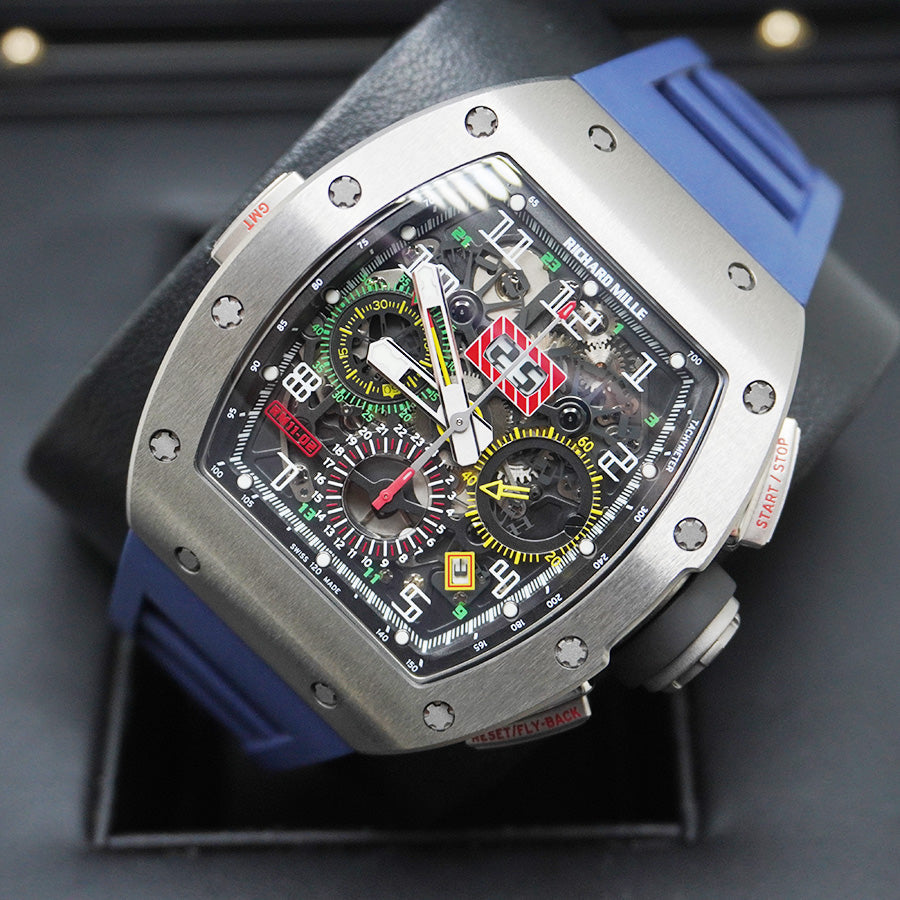 Richard Mille RM11-02 Chronograph GMT Titanium 50mm Openworked Dial Pre-Owned