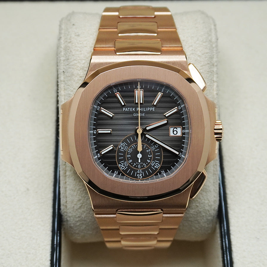 Patek Philippe Nautilus Chronograph 40mm 5980/1R Black Dial Pre-Owned