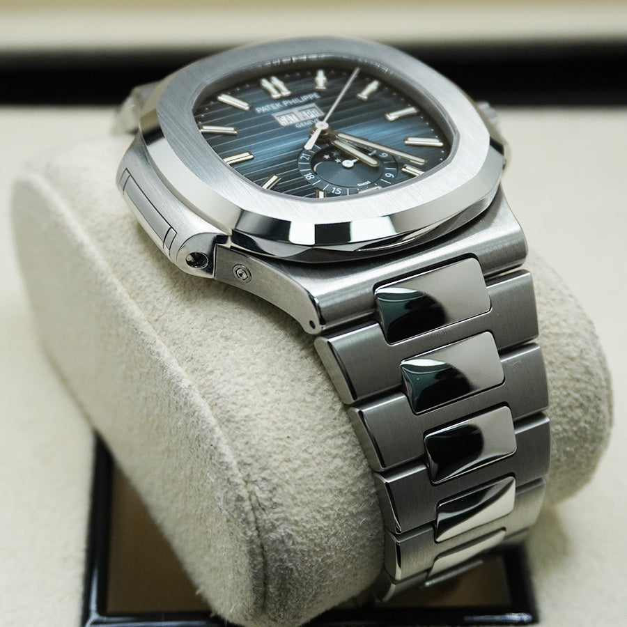 Patek Philippe Nautilus Annual Calendar Moon Phase 40mm 5726-1A-014 Blue Dial