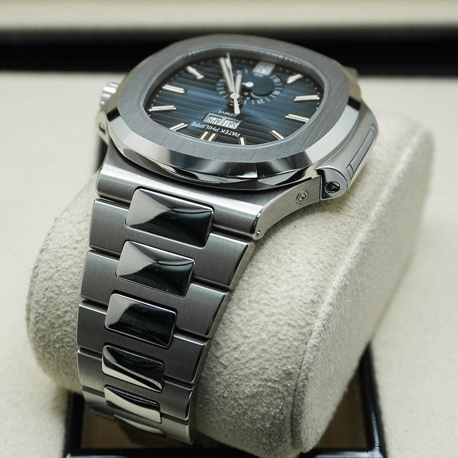 Patek Philippe Nautilus Annual Calendar Moon Phase 40mm 5726-1A-014 Blue Dial