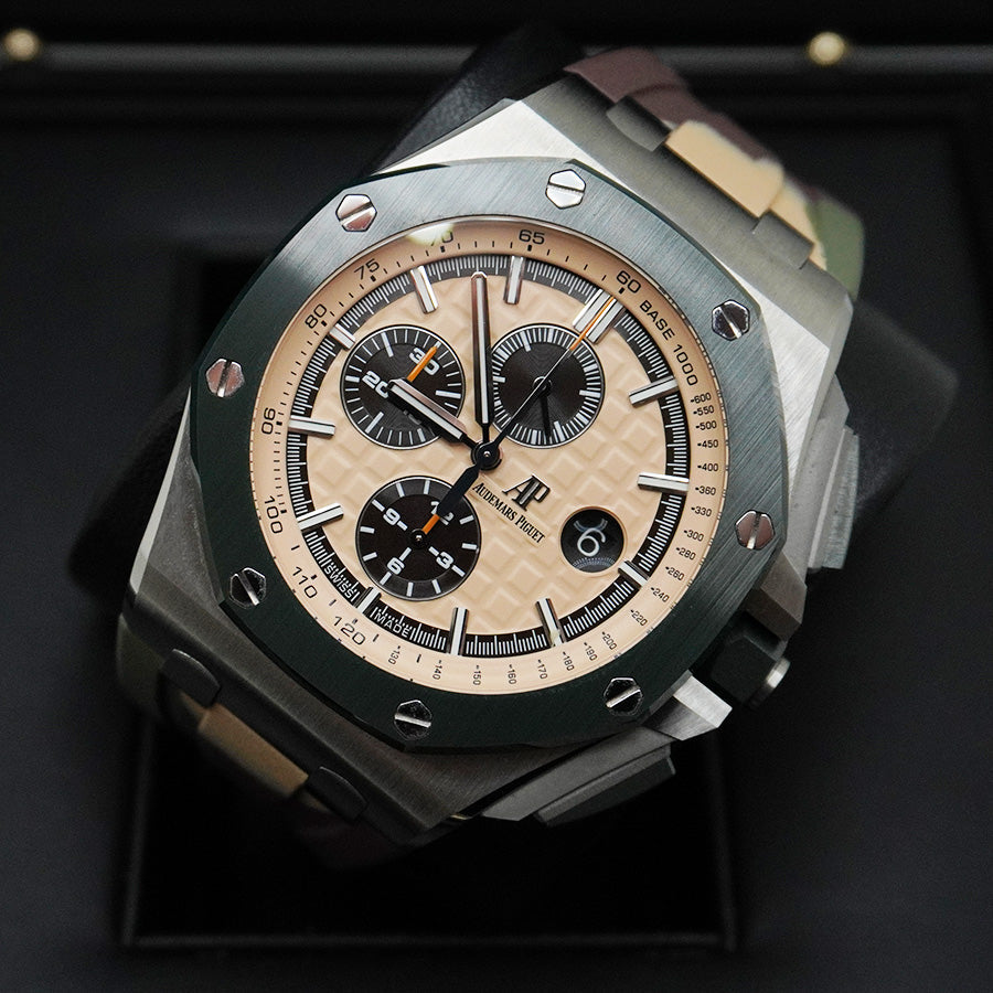 Audemars Piguet Royal Oak Offshore Chronograph 44mm 26400SO Beige Dial Pre-Owned