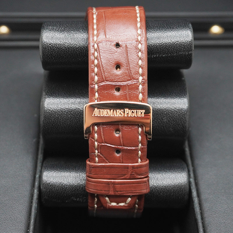 Audemars Piguet Royal Oak Chronograph 39mm Rose Gold White Dial  26022OR Pre-Owned