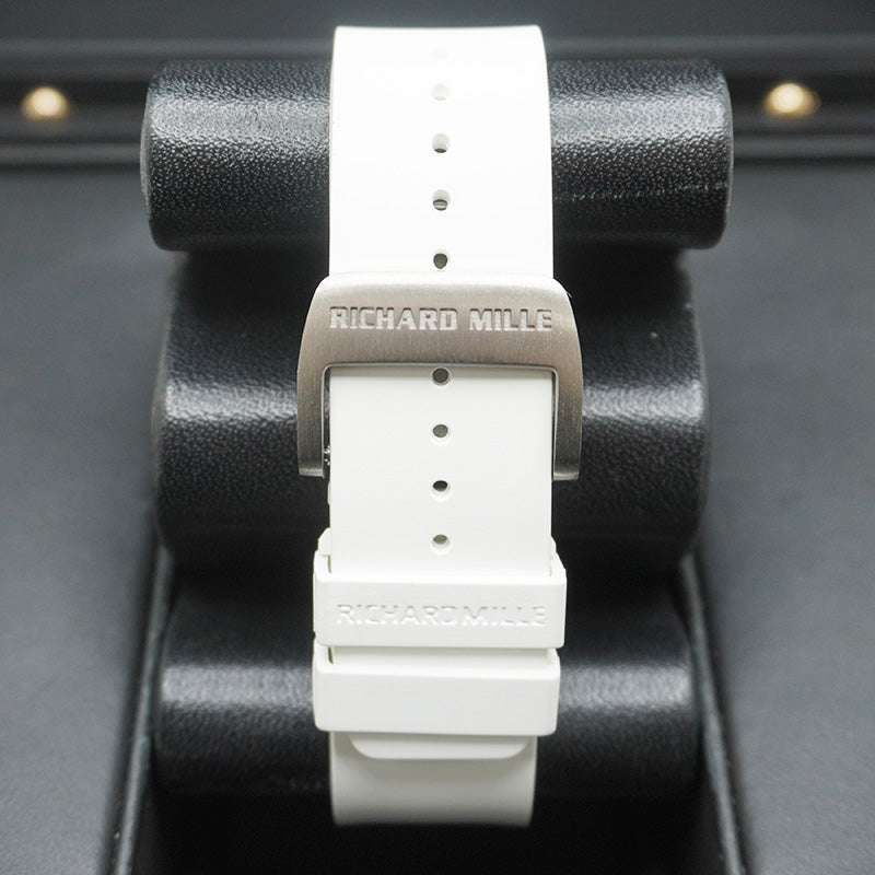 Richard Mille RM67-01 Automatic Winding Extra Flat 47mm Openworked Dial White Strap