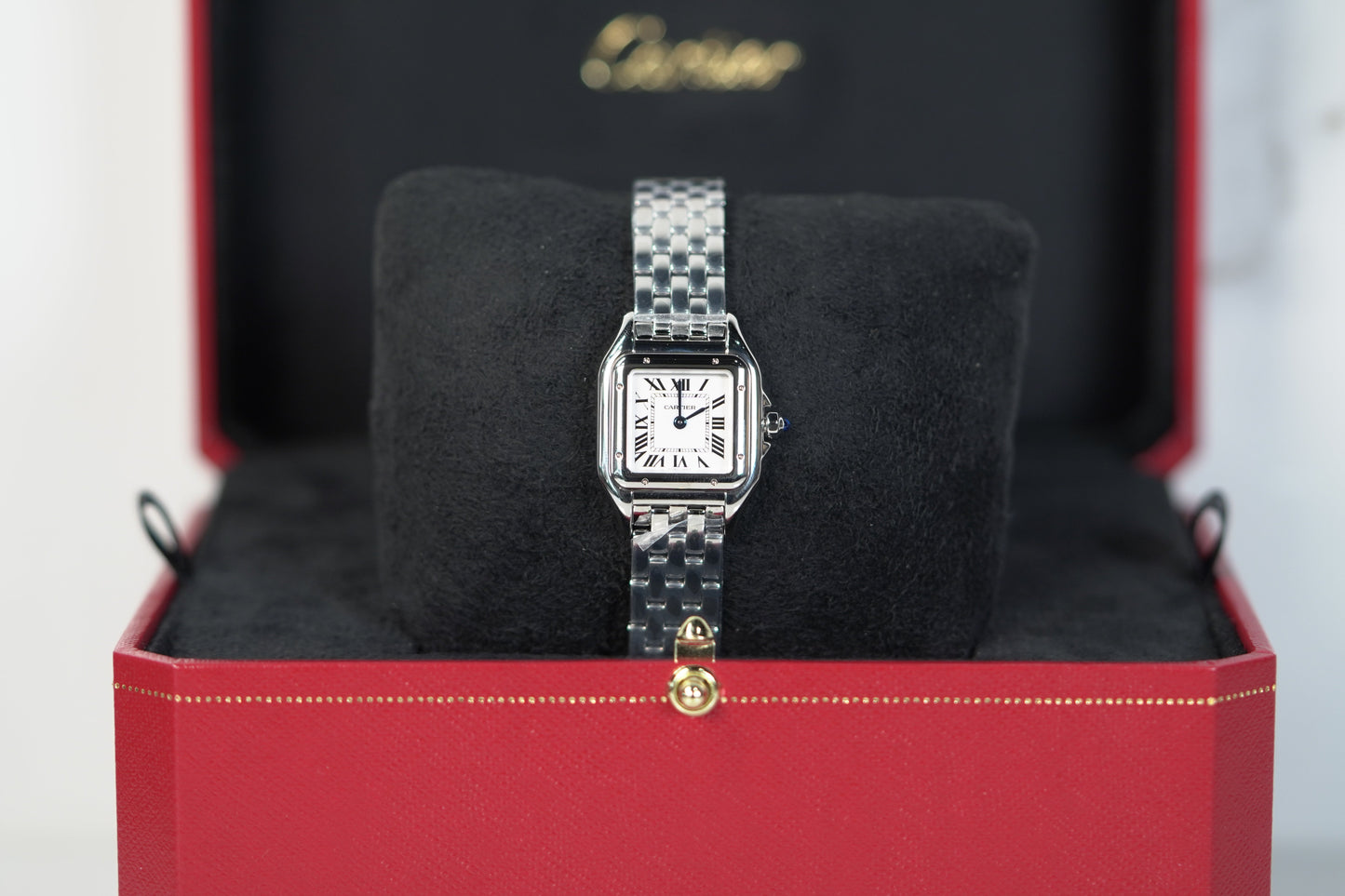 Cartier Panthère 23 mm x 30 mm Small Steel Silver Dial Bracelet WSPN0013