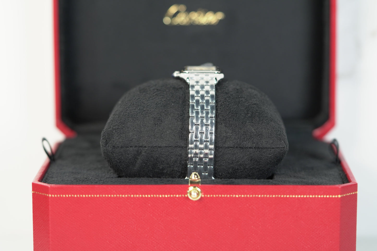 Cartier Panthère 23 mm x 30 mm Small Steel Silver Dial Bracelet WSPN0013