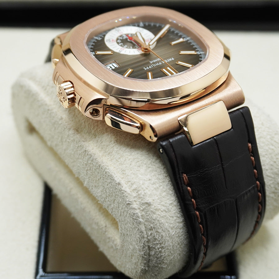 Patek Philippe Nautilus Chronograph 40mm 5980R Brown Dial Pre-Owned