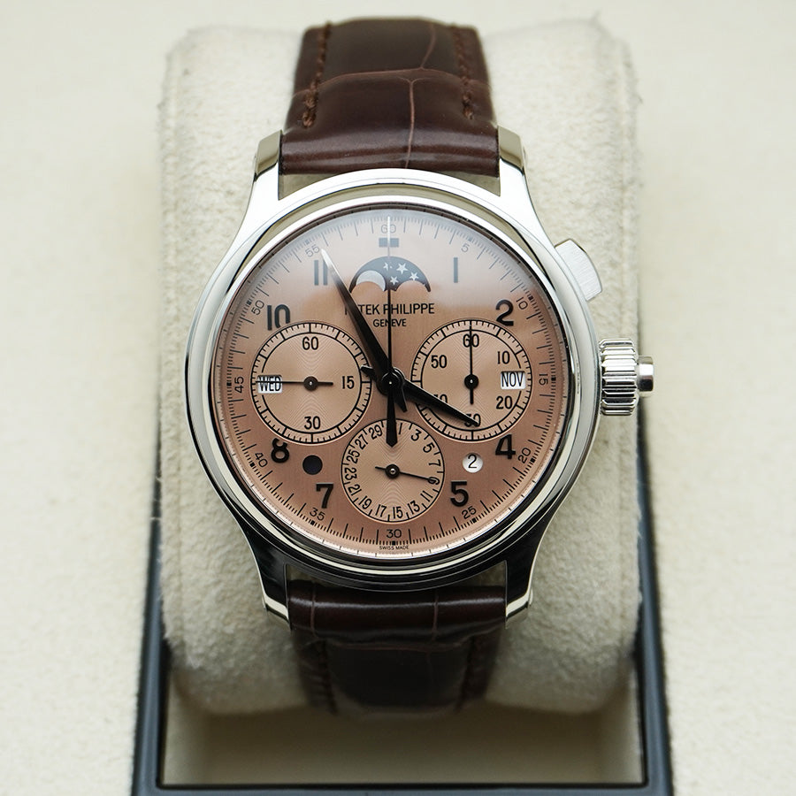 Patek Philippe Grand Complications Split-Seconds Monopusher Chronograph Perpetual Calendar 38mm 5372P Rose Gold Dial