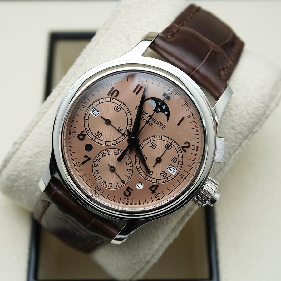 Patek Philippe Grand Complications Split-Seconds Monopusher Chronograph Perpetual Calendar 38mm 5372P Rose Gold Dial