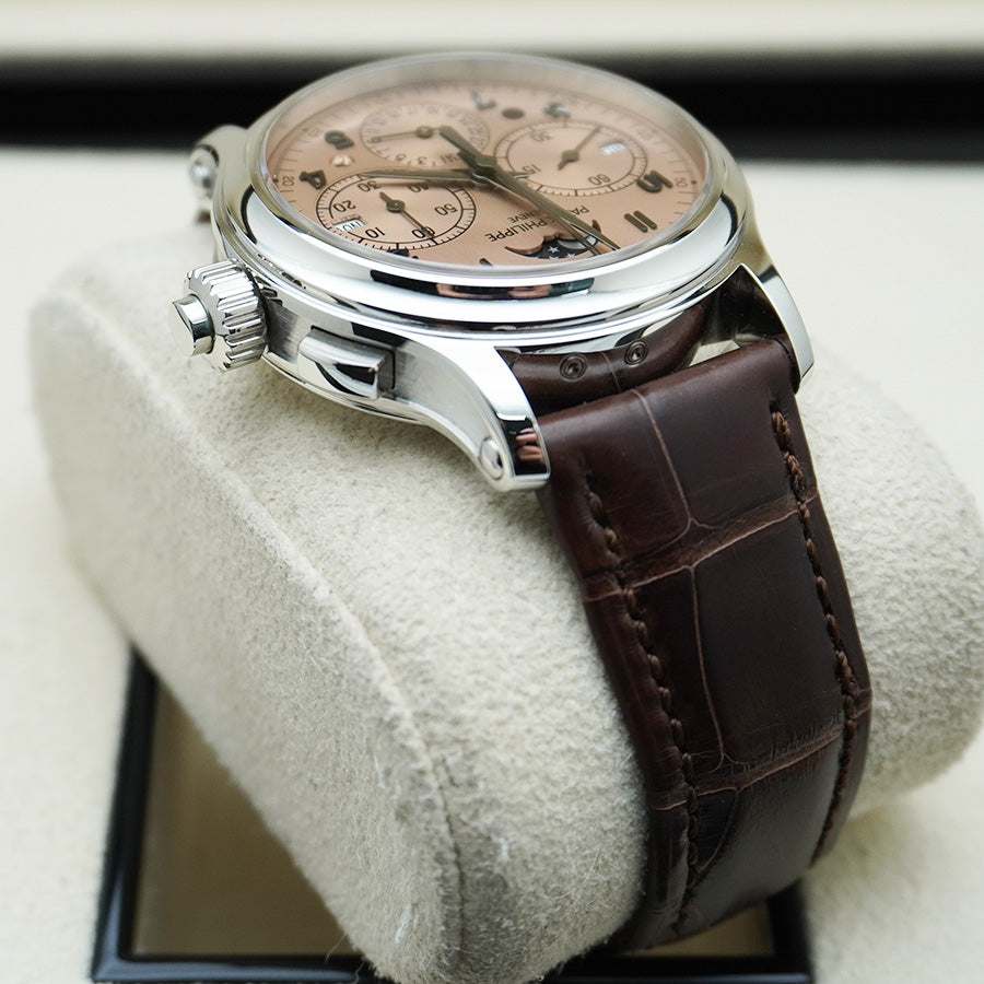 Patek Philippe Grand Complications Split-Seconds Monopusher Chronograph Perpetual Calendar 38mm 5372P Rose Gold Dial