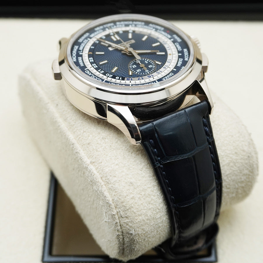 Patek Philippe World Time Chronograph Complication 39mm 5930G Blue Dial Pre-Owned