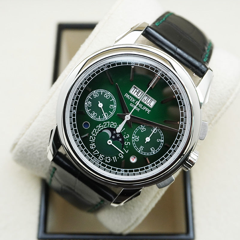 Patek Philippe Grand Complications Perpetual Calendar Chronograph 41mm 5270P Green Dial