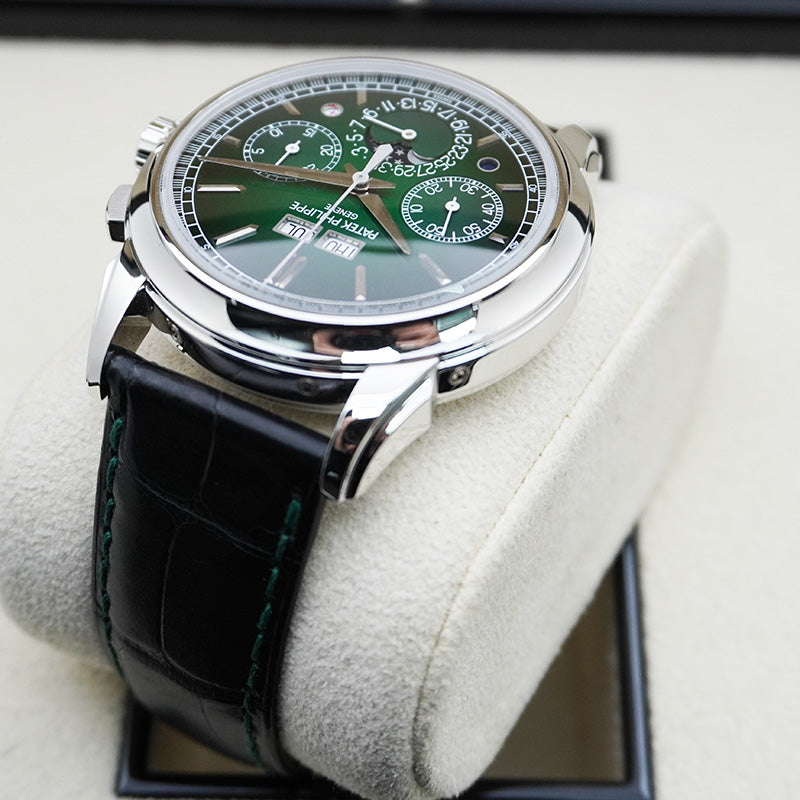 Patek Philippe Grand Complications Perpetual Calendar Chronograph 41mm 5270P Green Dial