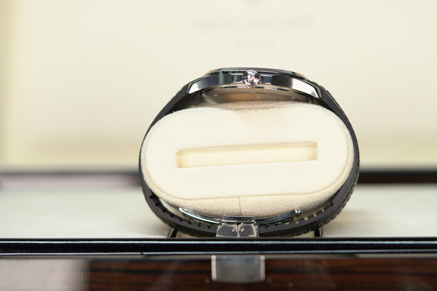 Patek Philippe  Aquanaut 40.8 mm Black Dial Stainless Steel Rubber Strap 5167A-001