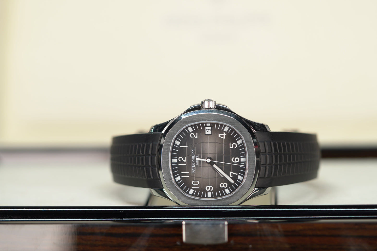 Patek Philippe  Aquanaut 40.8 mm Black Dial Stainless Steel Rubber Strap 5167A-001