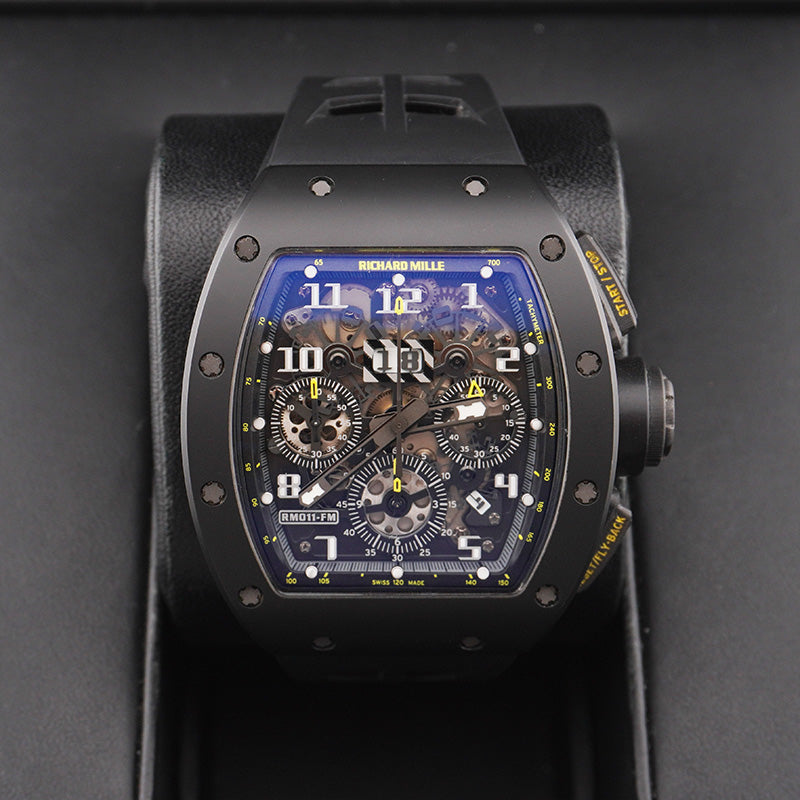 Richard Mille Chronograph RM11-FM Yellow Flash Limited 50 Pieces 50mm Openworked Dial Pre-Owned