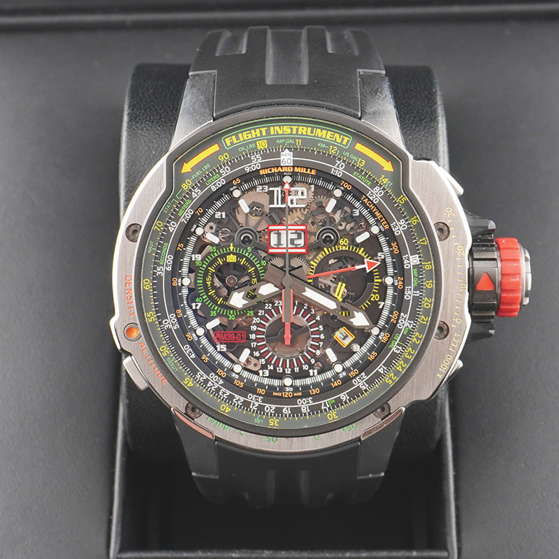 Richard Mille RM39-01 Automatic Winding Flyback Chronograph Aviation Open-Work Dial