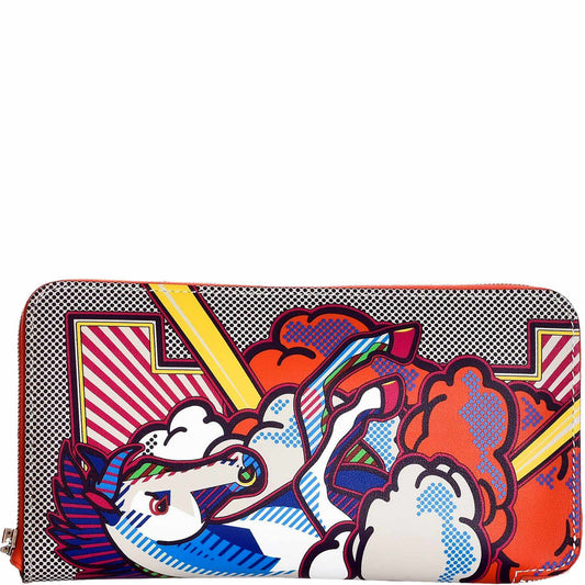 Hermès Azap Long Pegasus Pop Orange Swift Zip Around Wallet