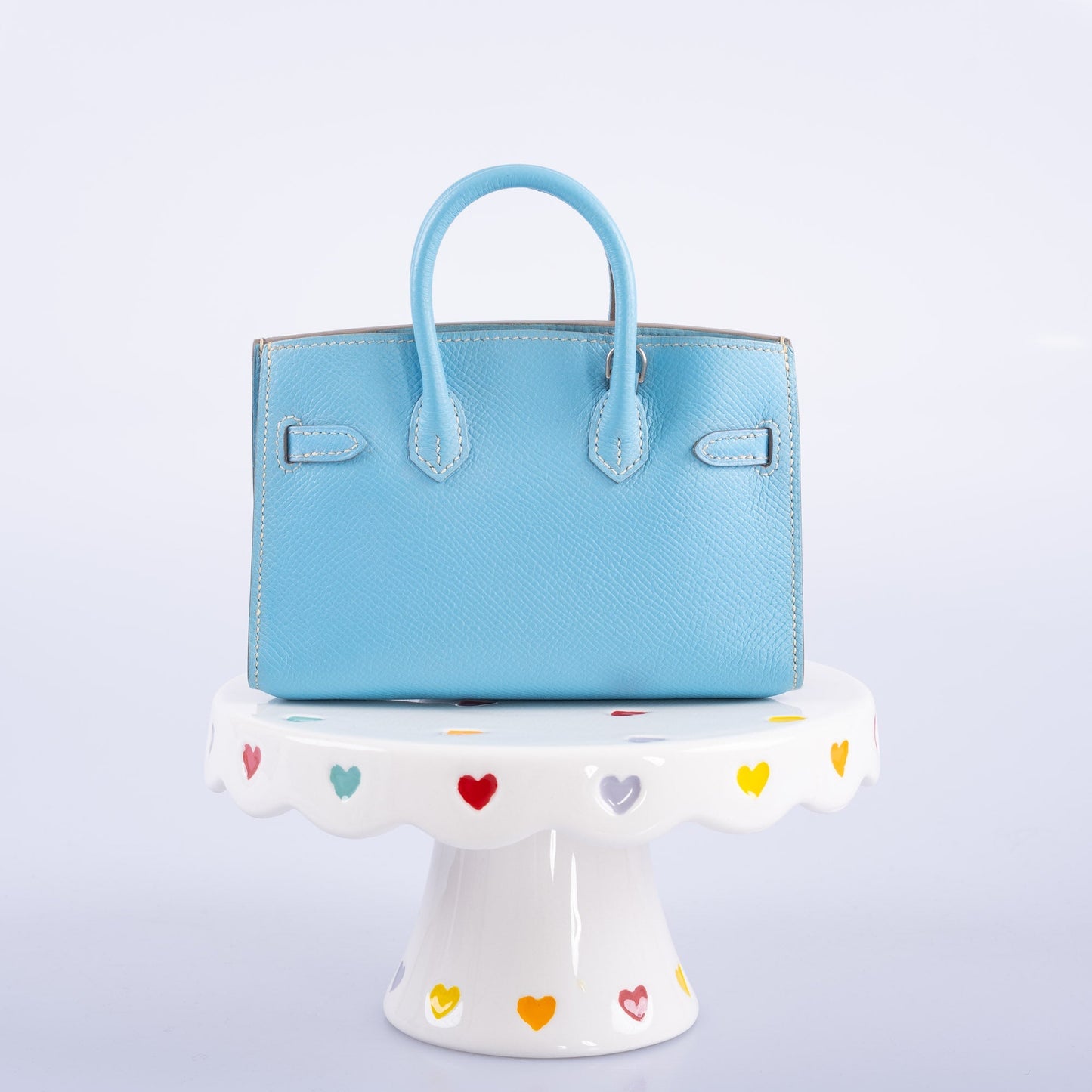 Hermès Birkin 15 Micro Celeste Epsom Palladium Hardware