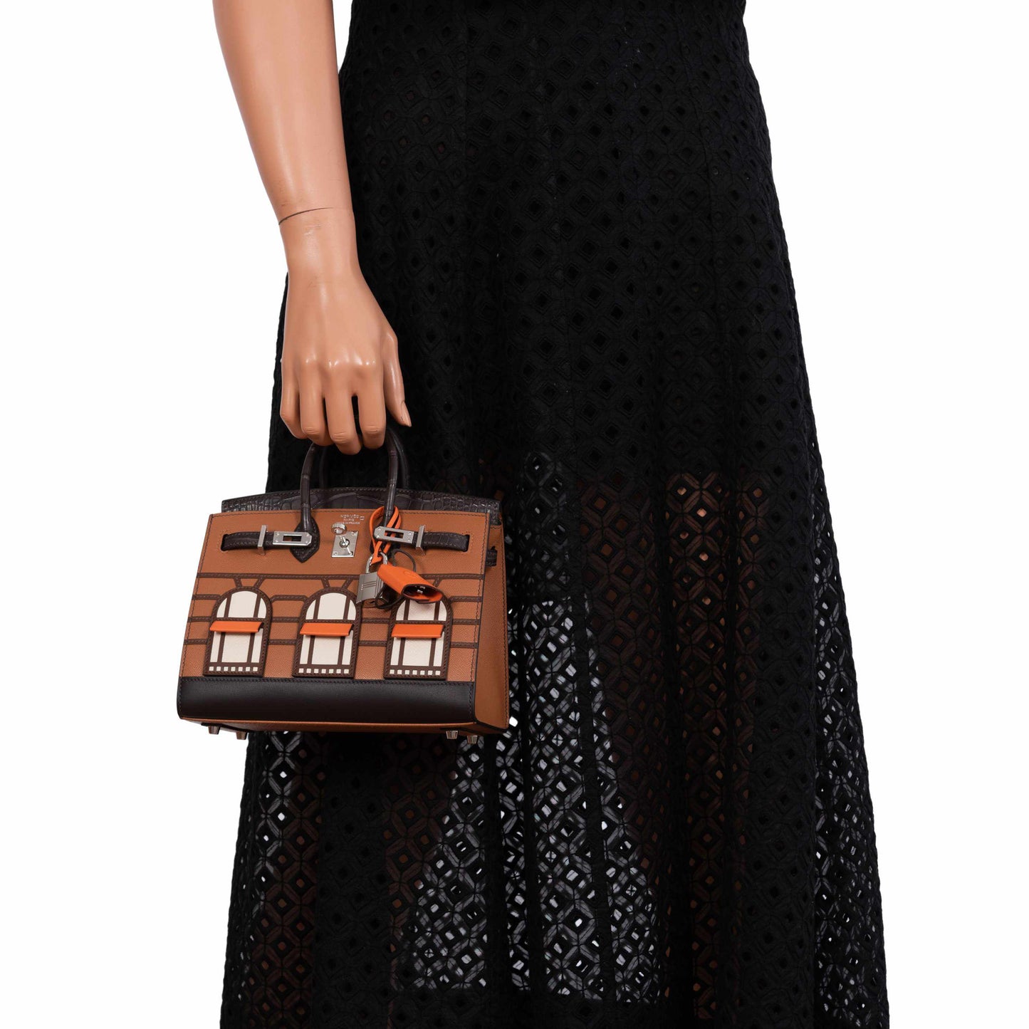 Hermès Birkin 20 Faubourg Sellier Gold Madame and Ebene Matte Alligator Palladium Hardware