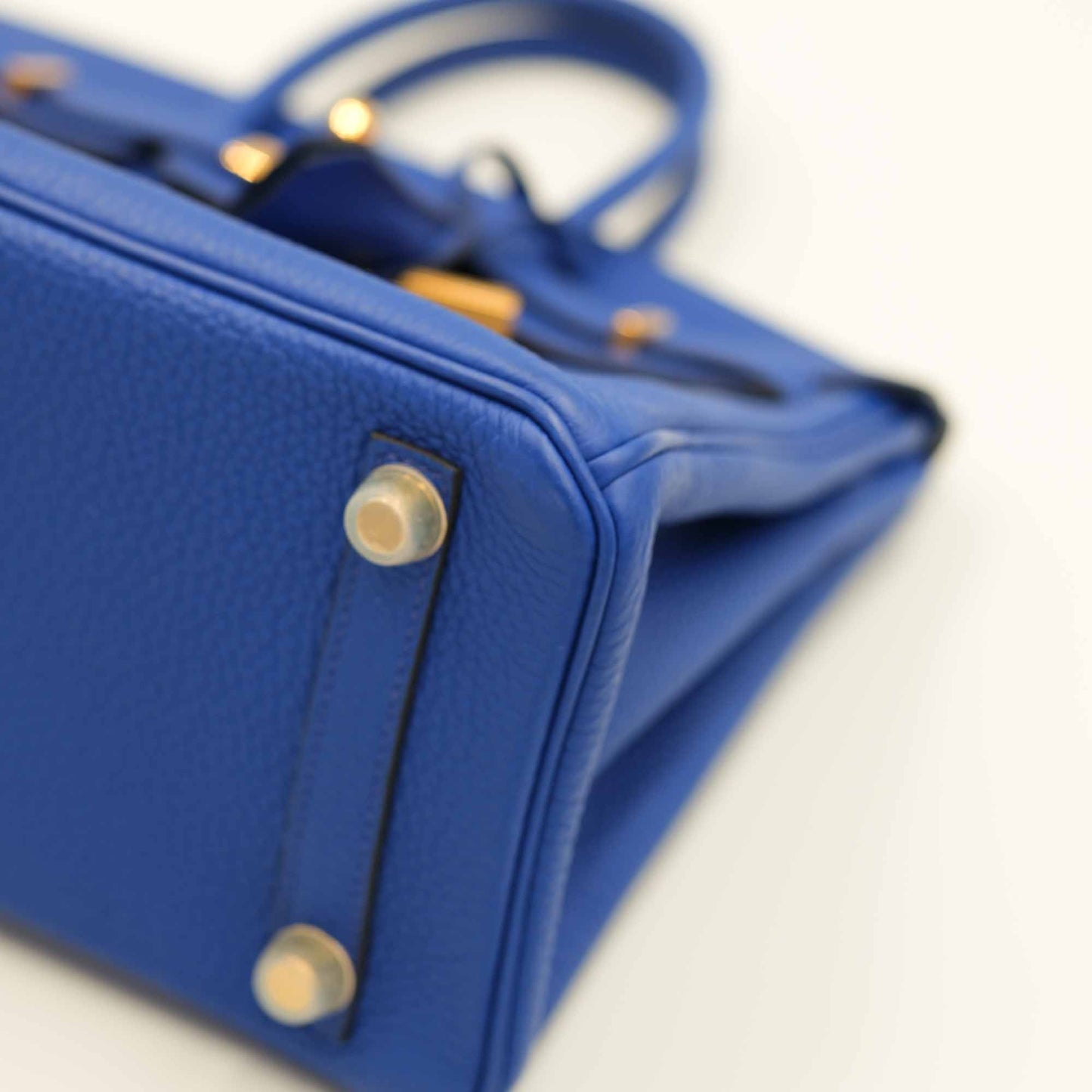 Hermès Birkin 25 Bleu Royal Clemence Gold Hardware