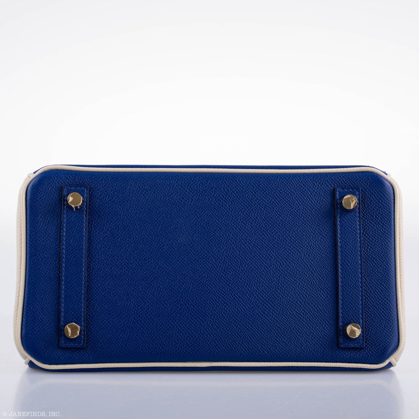 Hermès Birkin 25 HSS Bi-Color Blue Electrique & Craie Epsom Brushed Gold Hardware