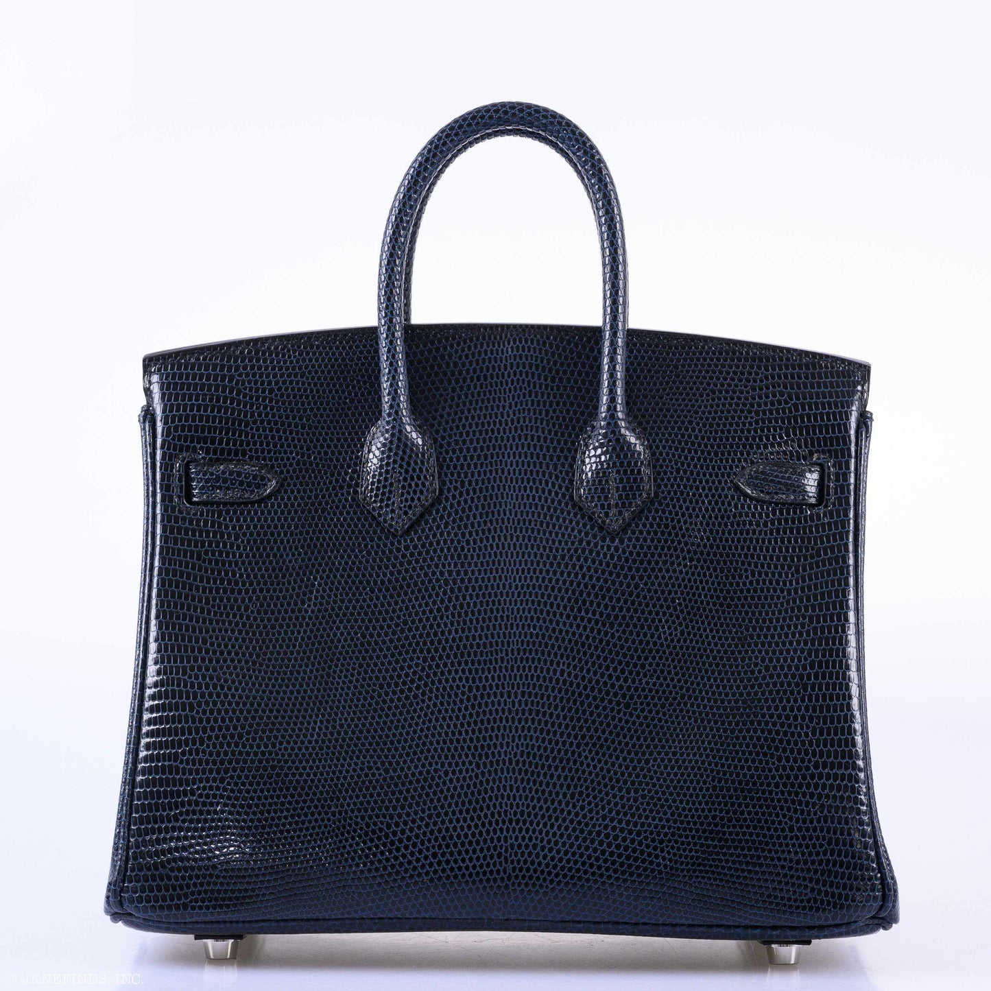 Hermès Birkin 25 Indigo Lizard Palladium Hardware - 2019