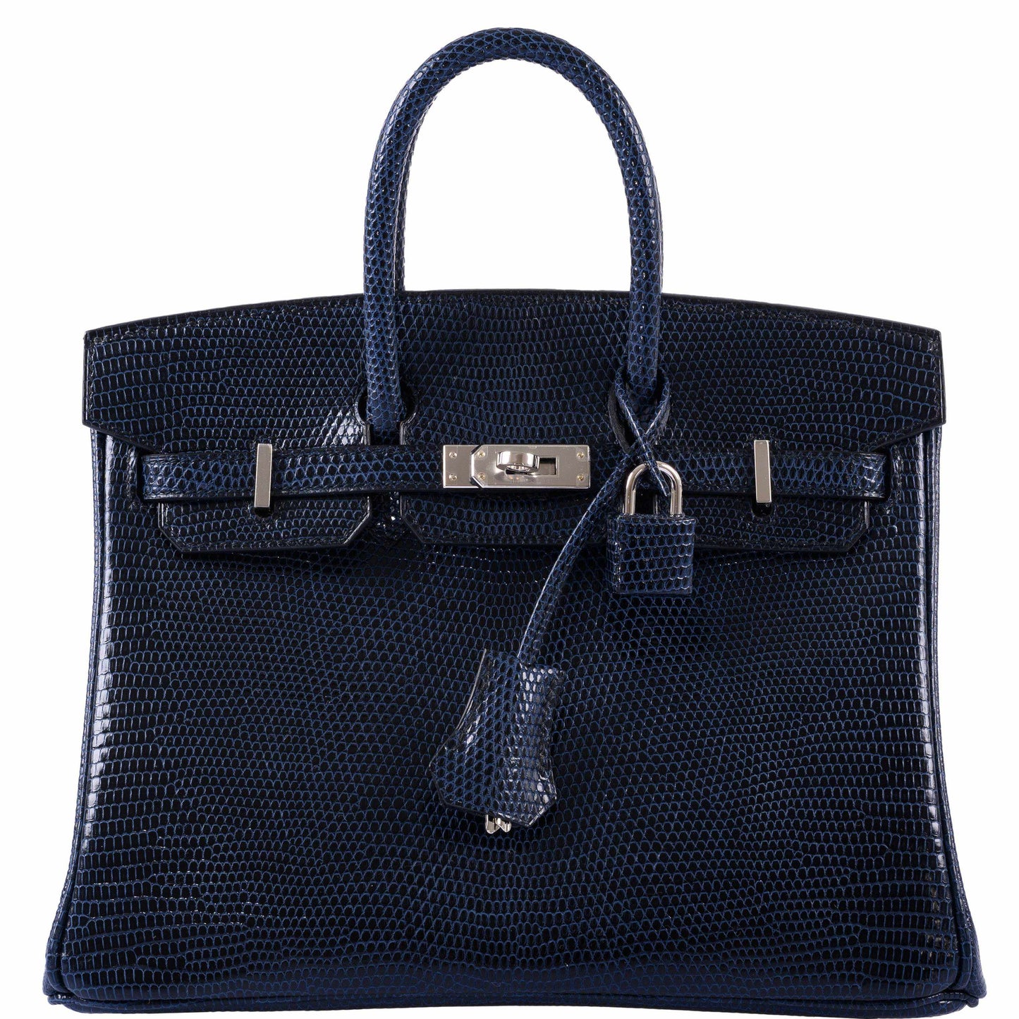 Hermès Birkin 25 Indigo Lizard Palladium Hardware - 2019
