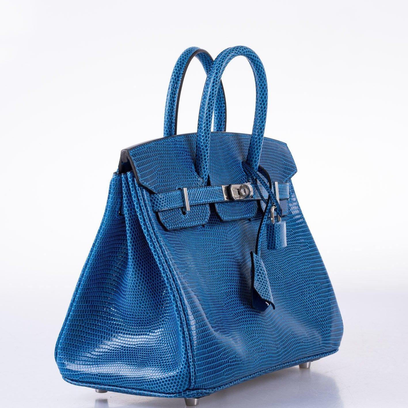 Hermès Birkin 25 Mykonos Lizard Palladium Hardware