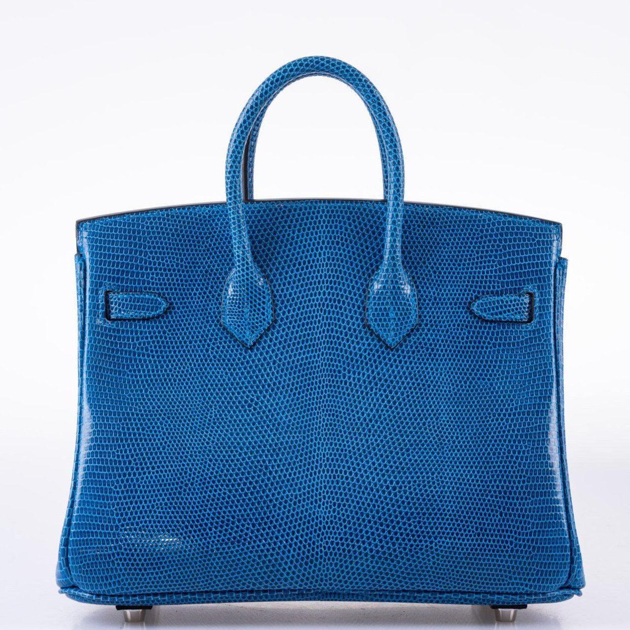 Hermès Birkin 25 Mykonos Lizard Palladium Hardware