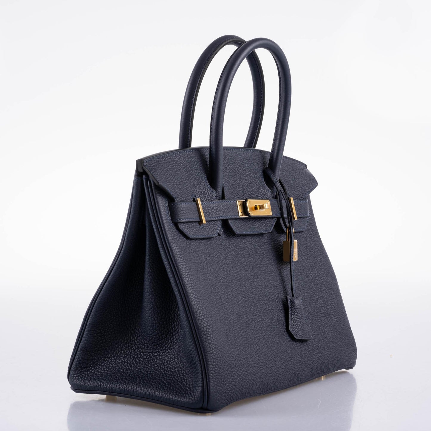 Hermès Birkin 30 Bleu (Blue) Nuit Togo with Gold Hardware - 2021, Z