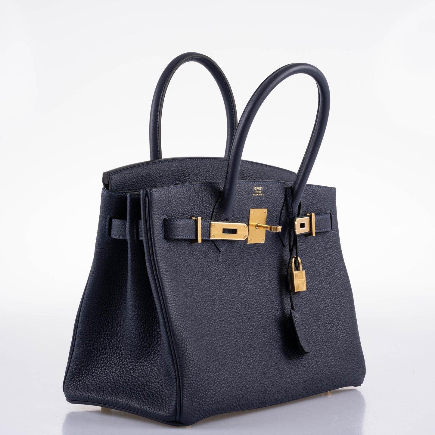 Hermès Birkin 30 Bleu (Blue) Nuit Togo with Gold Hardware - 2021, Z