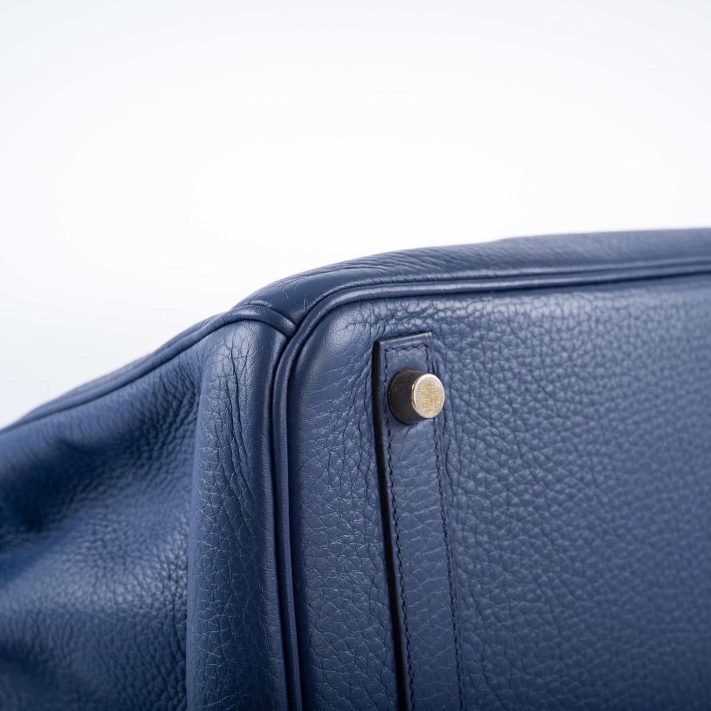 Hermès Birkin 30 Blue Brighton Clemence with Gold Hardware