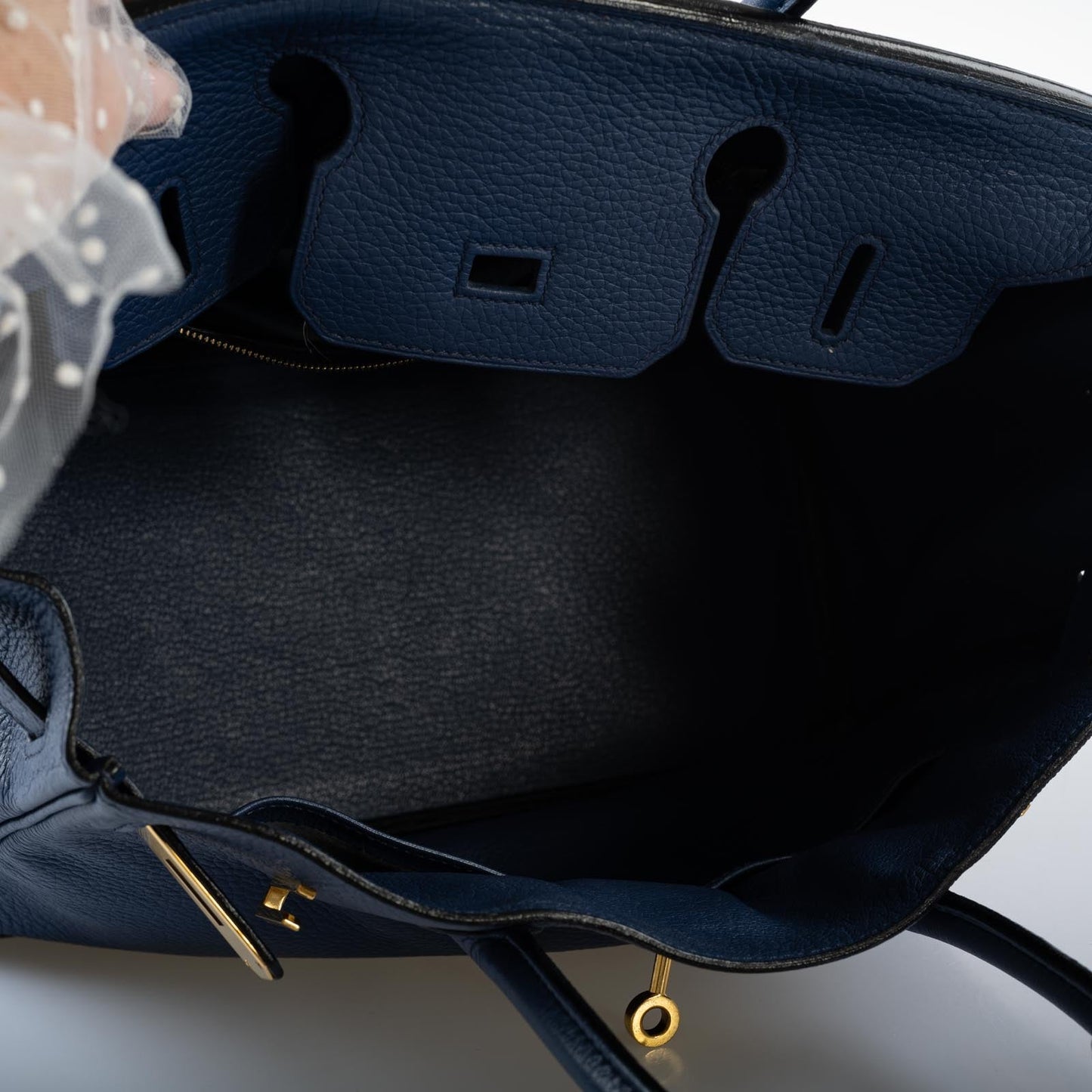 Hermès Birkin 30 Blue Brighton Clemence with Gold Hardware