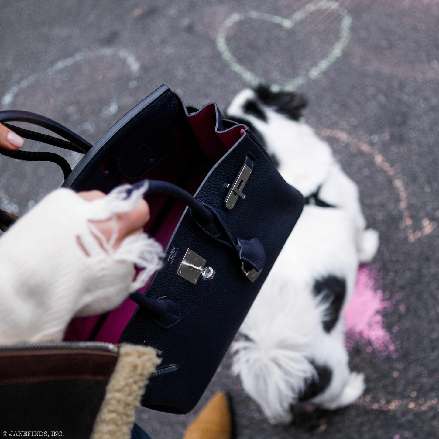 Hermès Birkin 30 Blue Nuit Verso Rose Pourpre Togo Palladium Hardware - Limited Edition