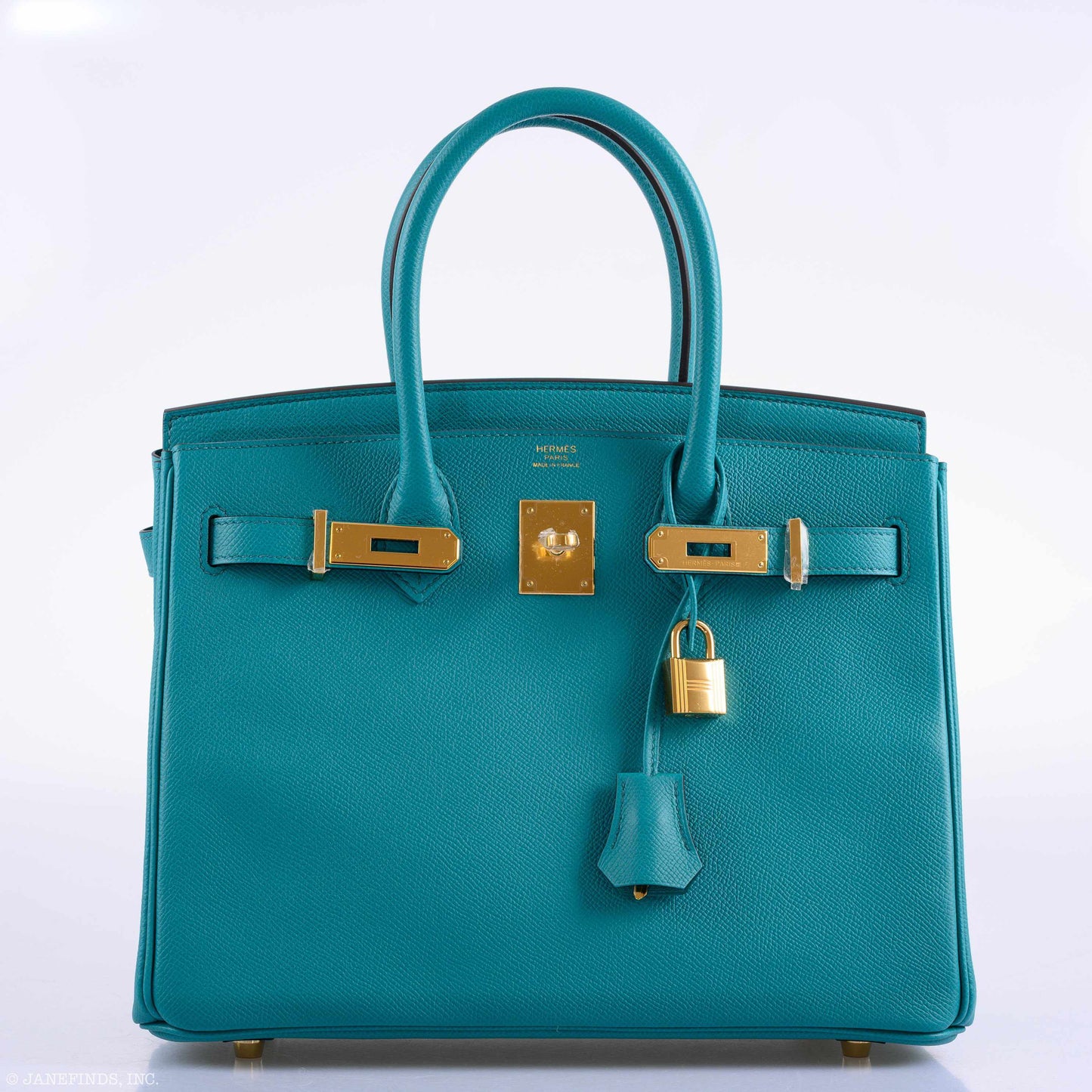 Hermès Birkin 30 Blue Paon Epsom Gold Hardware - 2016, X