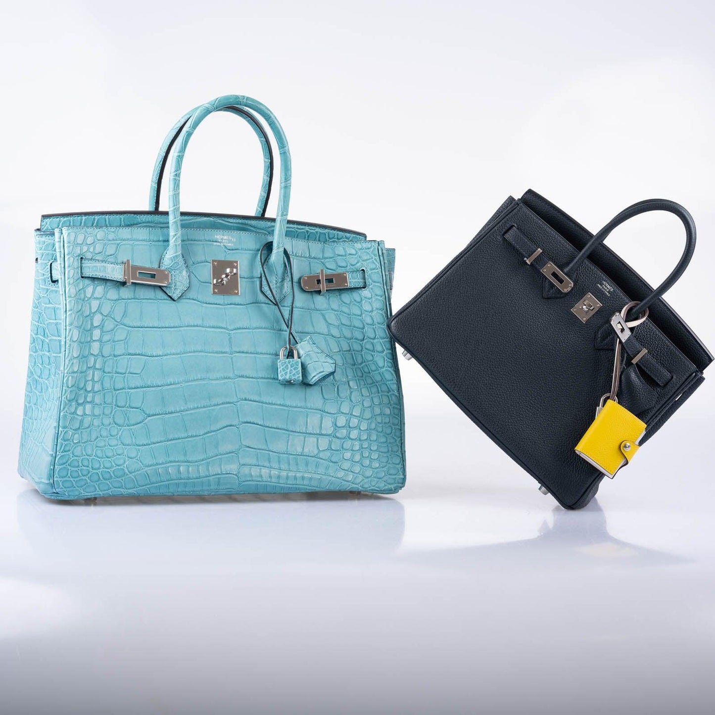 Hermès Birkin 35 Blue Atoll Matte Alligator Palladium Hardware