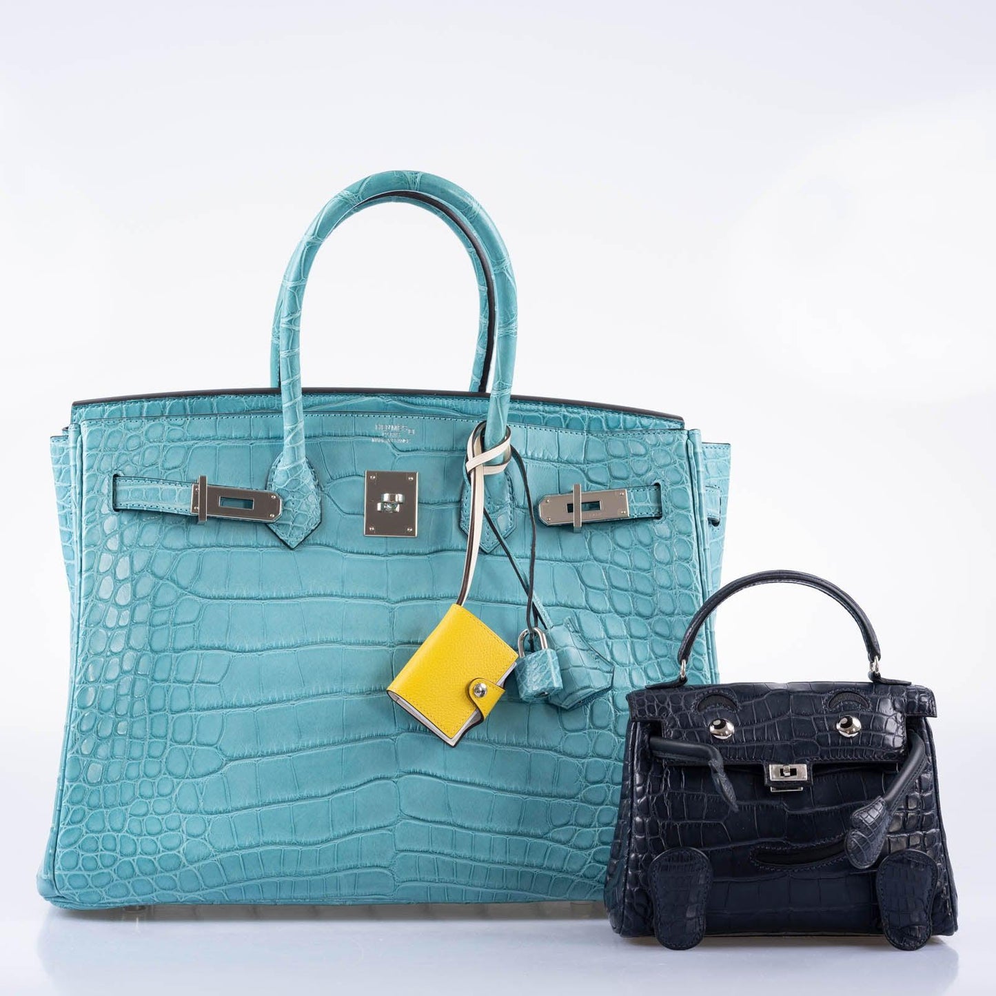 Hermès Birkin 35 Blue Atoll Matte Alligator Palladium Hardware