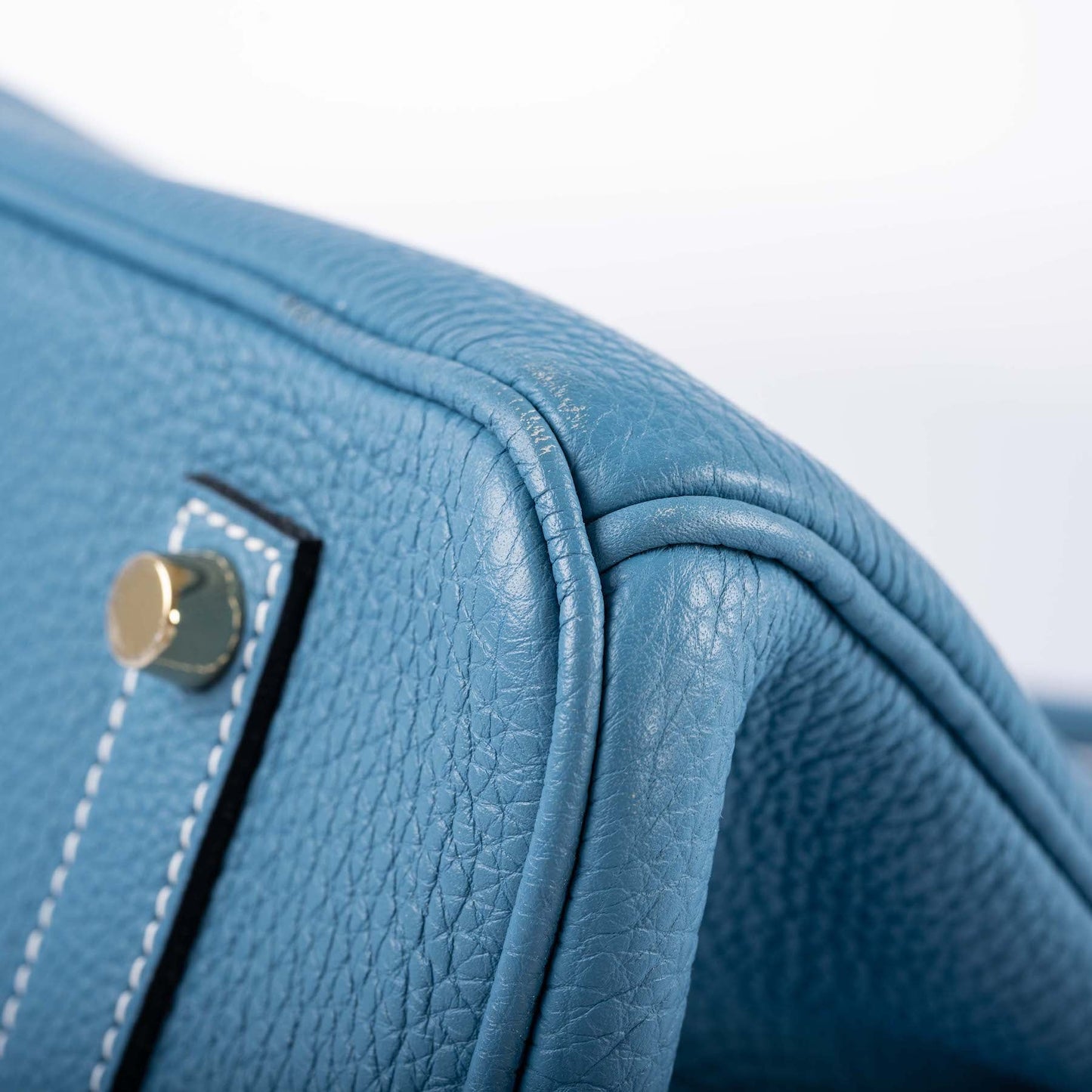 Hermès Birkin 35 Blue Jean Togo Gold Hardware