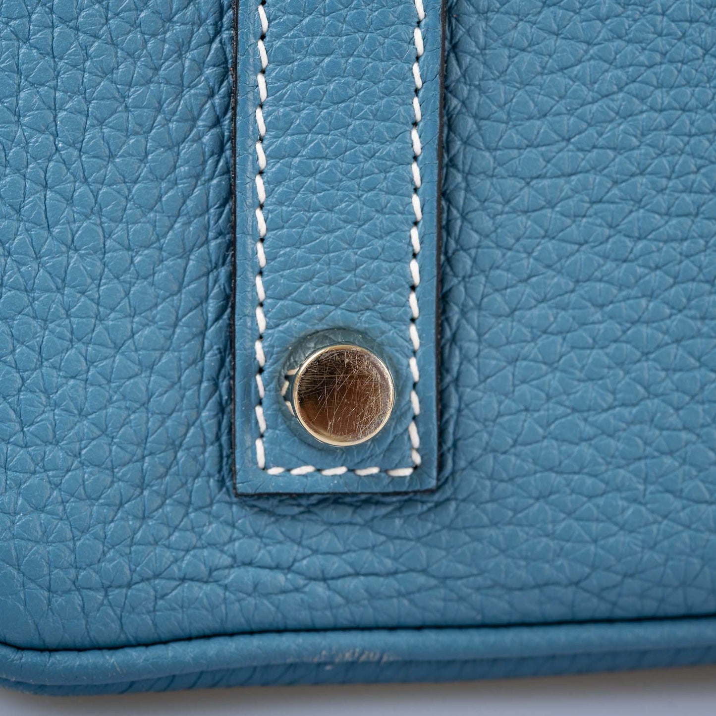 Hermès Birkin 35 Blue Jean Togo Gold Hardware