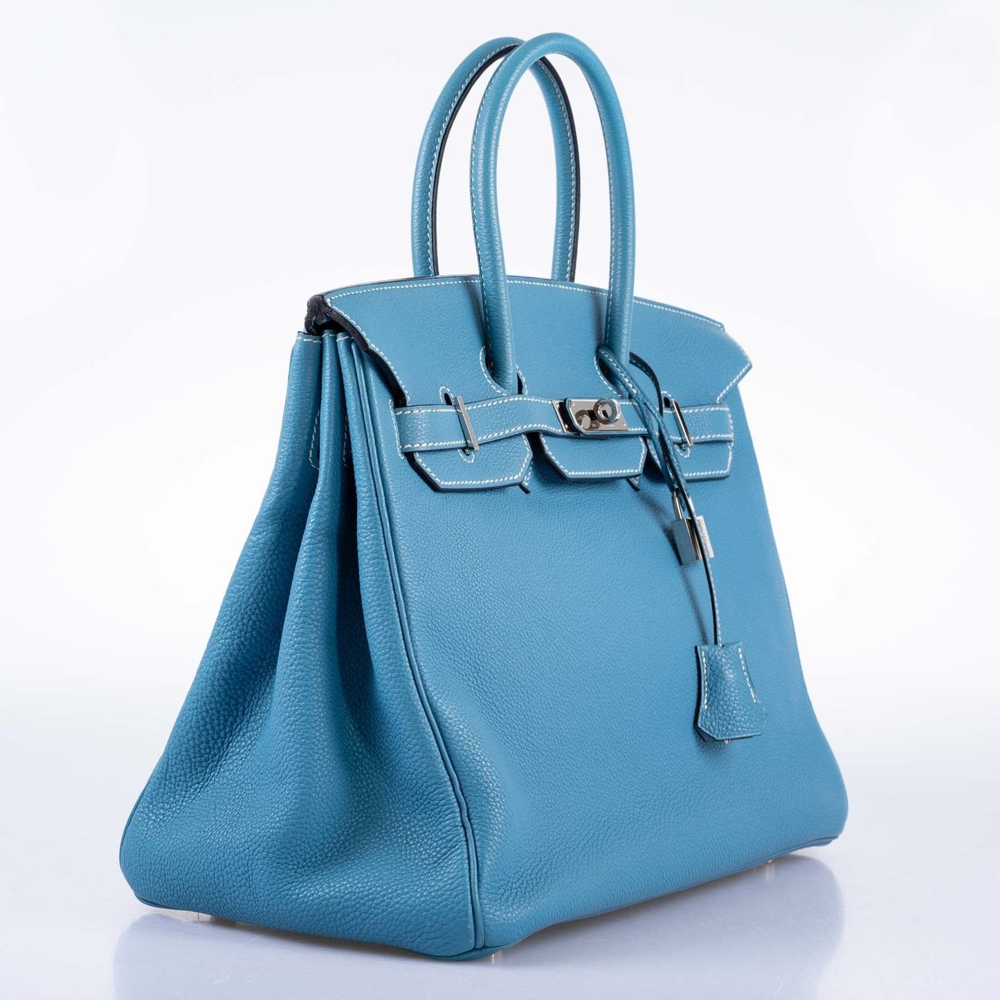 Hermès Birkin 35 Blue Jean Togo Palladium Hardware