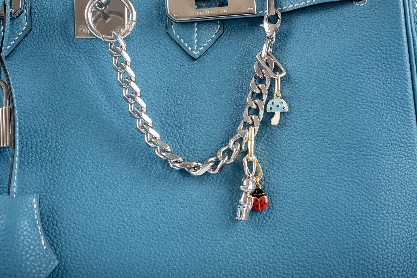 Hermès Birkin 35 Blue Jean Togo Palladium Hardware