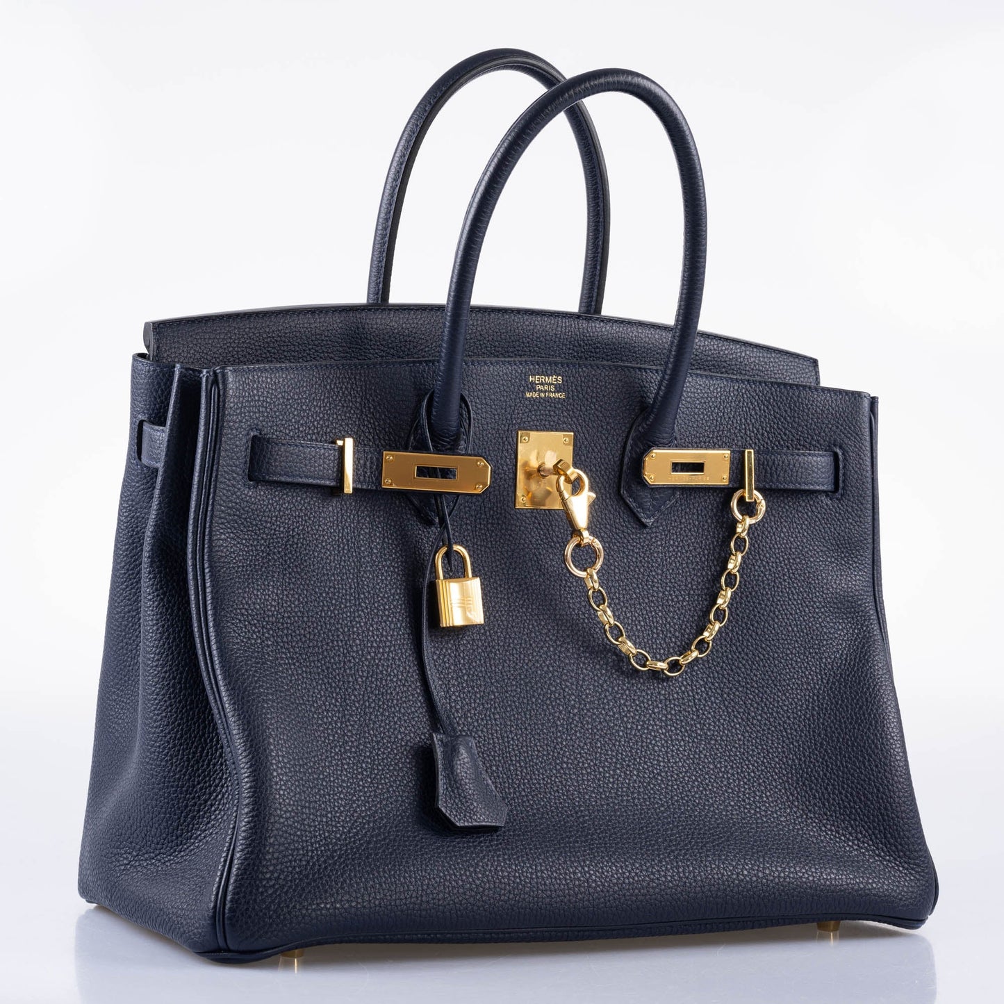 Hermès Birkin 35 Blue Nuit Togo with Gold Hardware