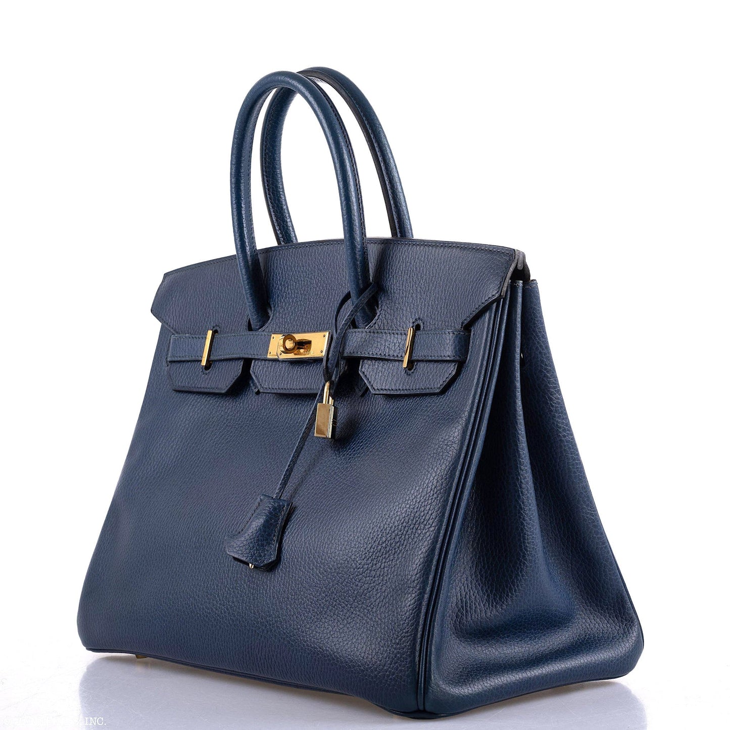Hermès Birkin 35 Blue Saphire Ardennes leather Gold Hardware - Z Circle