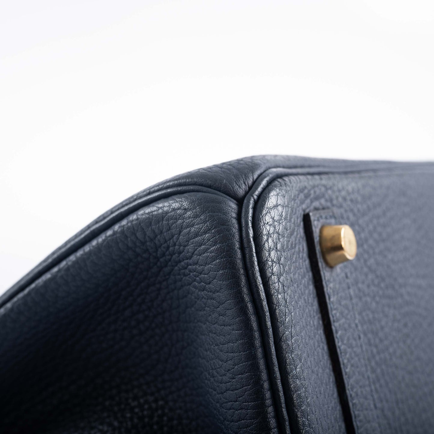 Hermès Birkin 35 Blue Sapphire Ardennes leather Gold Hardware