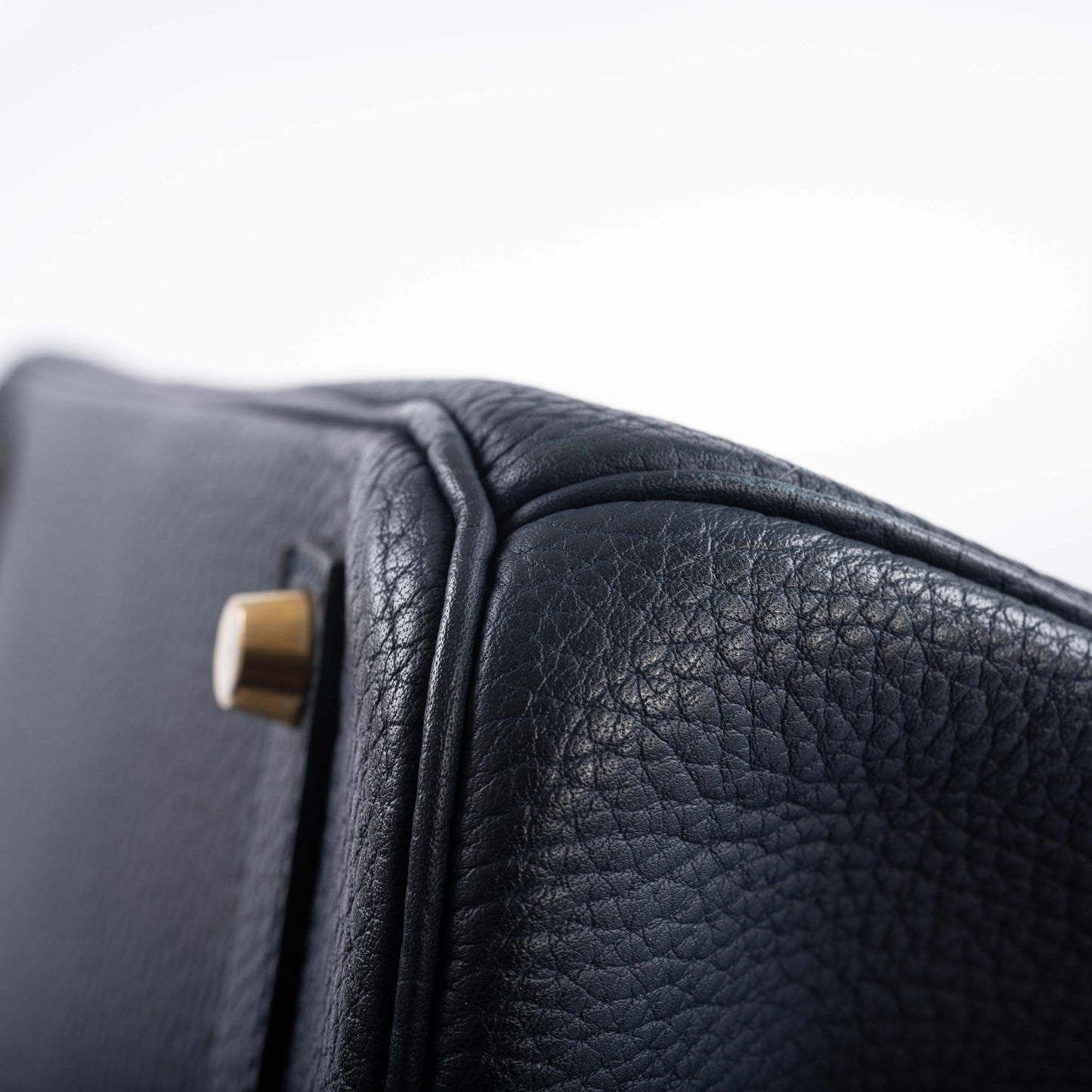 Hermès Birkin 35 Blue Sapphire Ardennes leather Gold Hardware