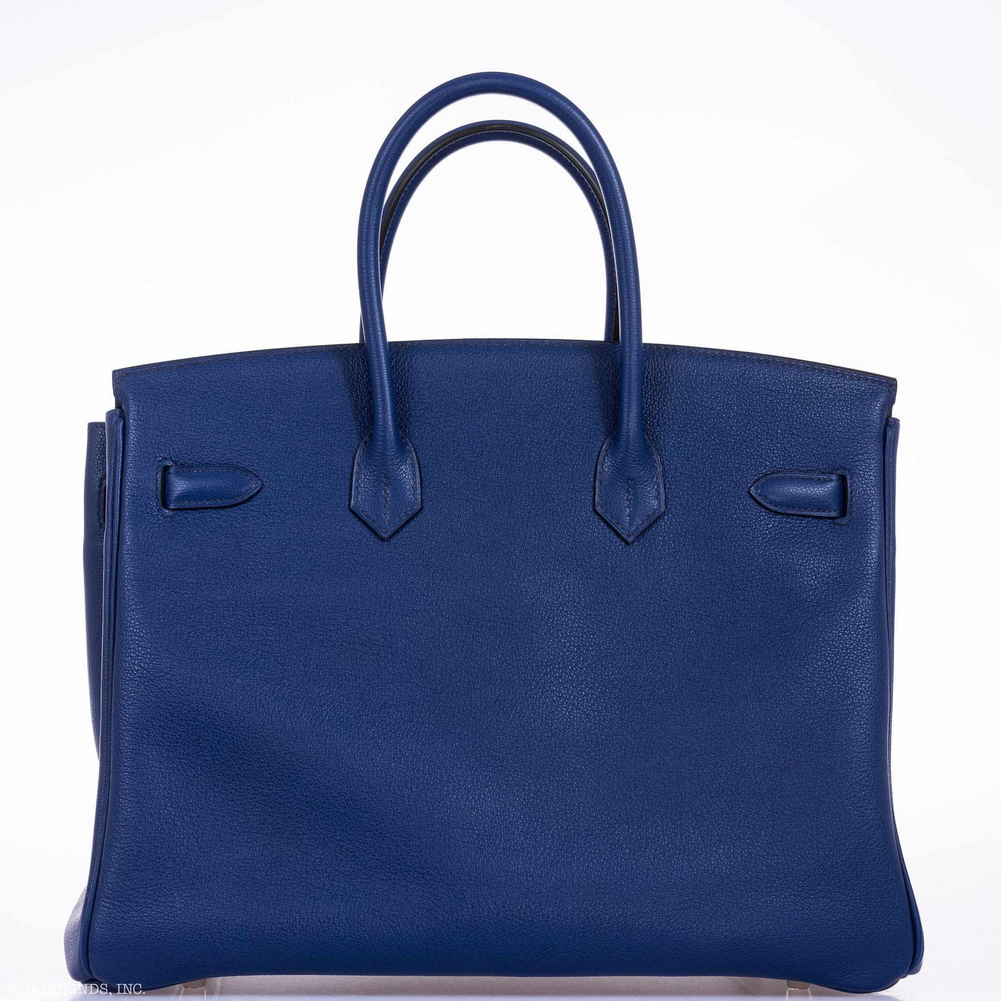 Hermès Birkin 35 Blue Sapphire Novillo with 'Sea, Surf and Fun' Interior Palladium Hardware